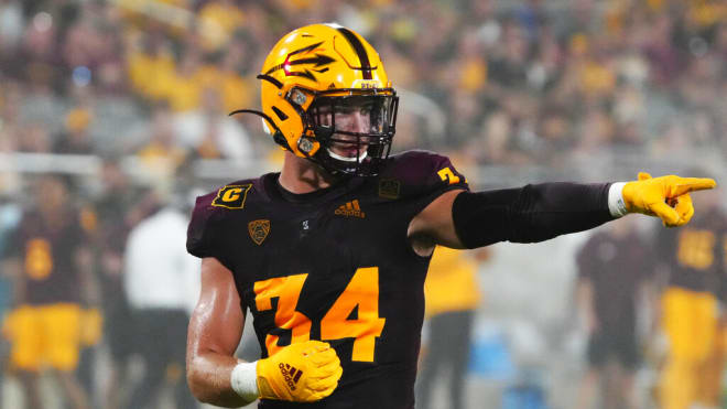 ASU LB Kyle Soelle: “Three-win team we’ve seen, we’re at rock bottom. We’ve seen it all and we just can’t wait to get on the field.” (AP Photo/Rick Scuteri)