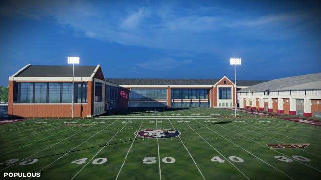 Here is an artists' rendering of what FSU's new standalone football facility will look like.