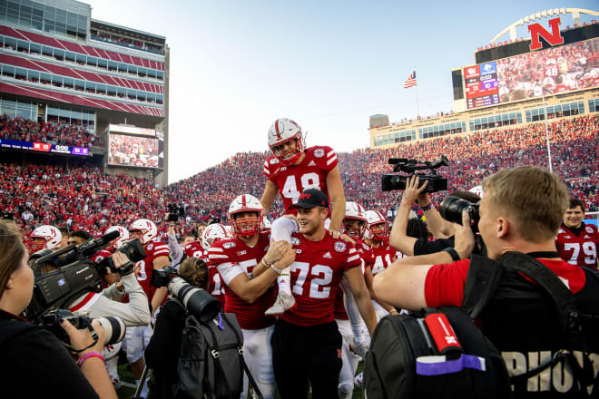 Norfolk native Lane McCallum was carried off the field after his game-winning field goal on Saturday night.