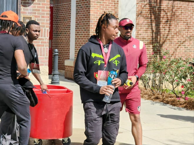 Daylan Smothers checks out Florida State campus on Saturday.