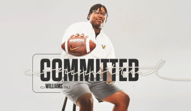 Three-star OL CJ Williams has committed to Vandy
