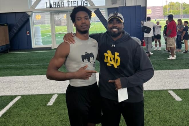 Notre Dame is expected to host many recruits at its July 30 cookout recruiting event. 2025 defensive end Israel Oladipupo doesn't hold an Irish offer, but plans to attend Sunday's cookout and build upon his relationship with defensive line coach Al Washington.