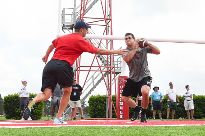 David Blough, working with Eli Manning at the Manning Passing Academy, called the weekend experience "absolutely incredible."