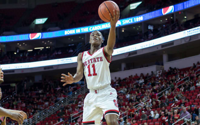 NC State senior point guard Markell Johnson returned to the floor, and had three points, seven rebounds and 10 assists in the Wolfpack's 84-65 win over Detroit Mercy on Sunday.