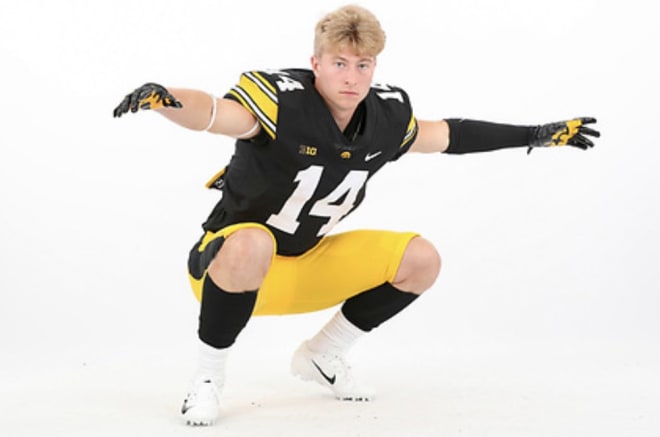 Running back Aidan Laughery made his official visit to Iowa this past weekend.