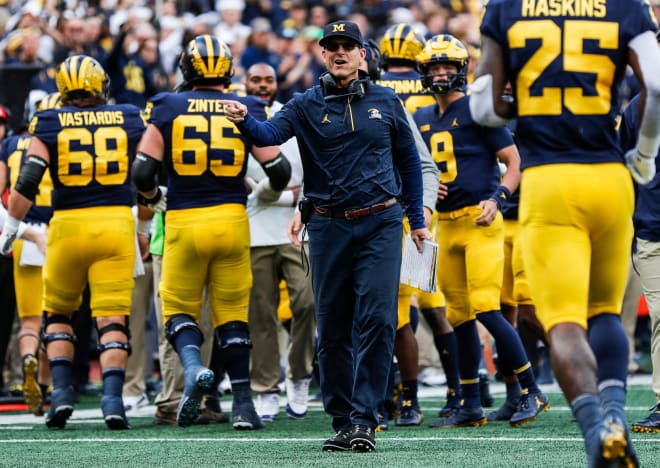 Michigan Wolverines football coach Jim Harbaugh