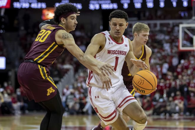 Johnny Davis led Wisconsin with 16 points, including scoring the game's final six points.