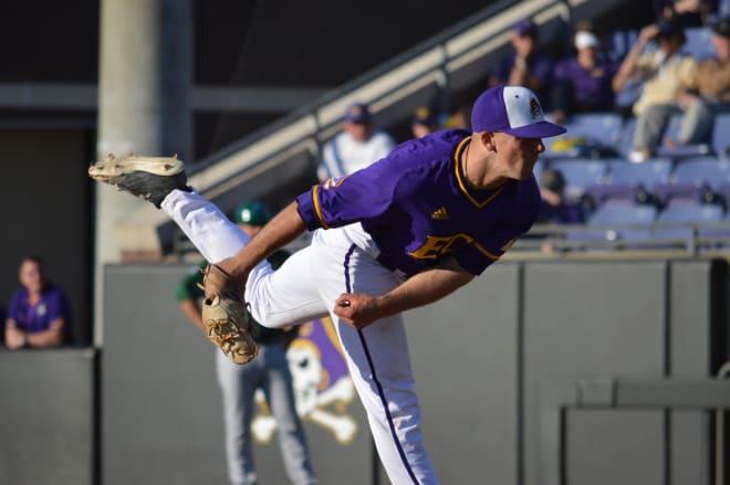 East Carolina added a pair of wins in American Athletic Conference play in their Friday double-header at Cincinnati.