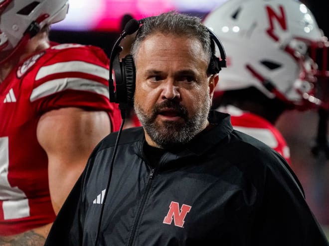 Nebraska head coach Matt Rhule. 