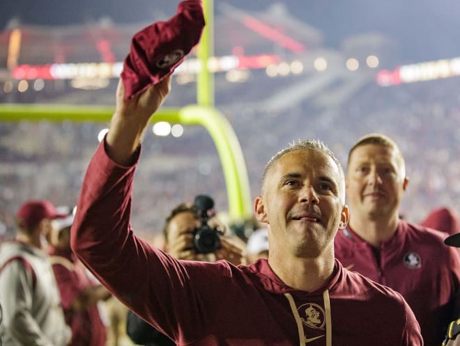 Mike Norvell and the Seminoles will be in the national spotlight against LSU, Louisville and UF in 2022.