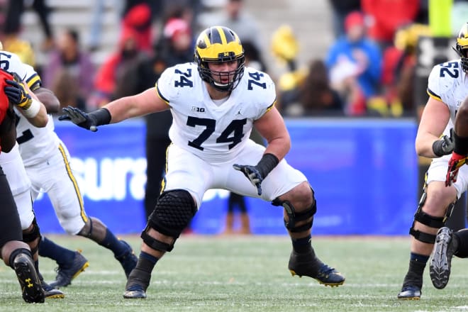Michigan junior Ben Bredeson is a leader on the offensive line. 