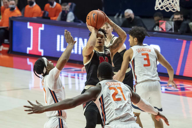Trey McGowens' 18 points weren't nearly enough for Nebraska to keep up with No. 5 Illinois on Thursday night. 