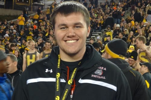 Cole Banwart will play offensive line for the Iowa Hawkeyes.