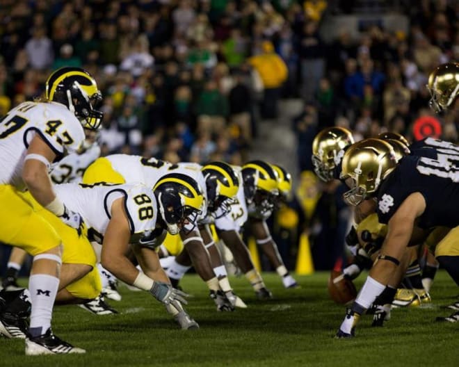 Notre Dame will be seeking its third straight win versus Michigan since 2014.