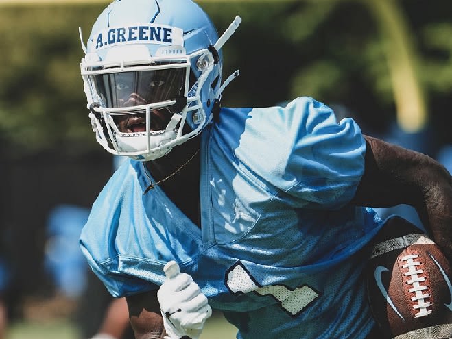 UNC wide receiver Andre Greene is just a true freshman, but his talent has been hard to miss during fall camp.