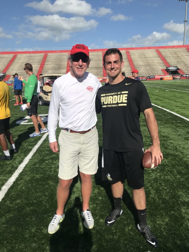 Blough is at his second Manning Passing Academy, after receiving a personal invitation from Archie Manning. Archie also asked Blough to lead Sunday's chapel service.