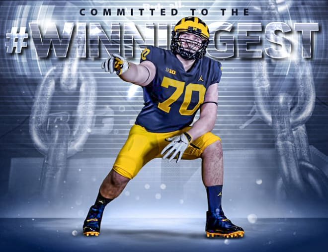 Four-star offensive tackle Zak Zinter knew he wanted to be a Wolverine for a while and finally pulled the trigger last week.
