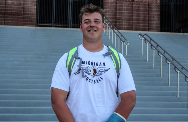 Four-star offensive tackle Trevor Keegan is one of Michigan's top remaining offensive targets.