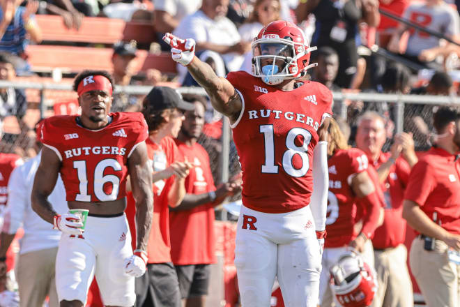 Rutgers Scarlet Knights football wide receiver Bo Melton 