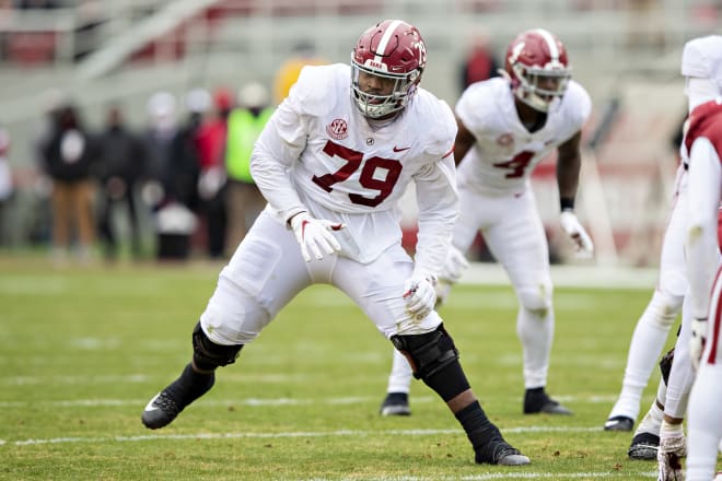 Alabama Crimon Tide offensive lineman Chris Owens. Photo | Getty Images