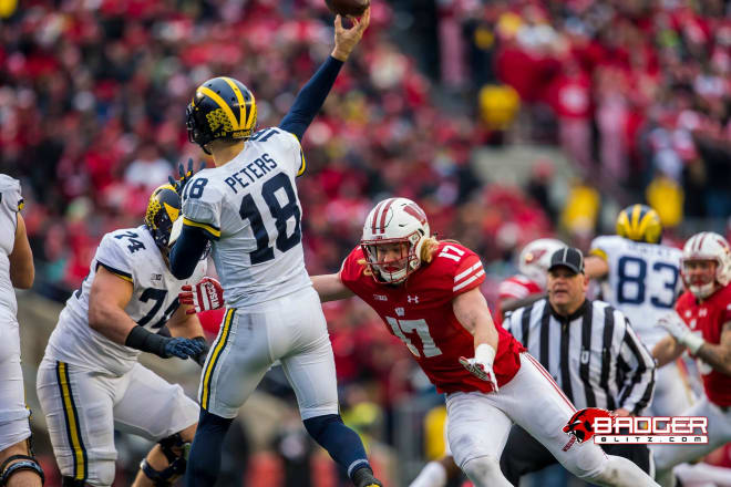 Unlike 2017, Wisconsin should not be able to feast on Michigan's quarterback this weekend.