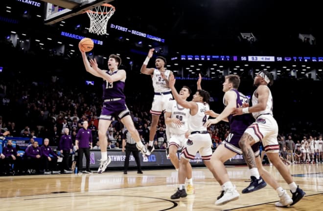 Brooks Barnhizer sliced through FAU's defense for the game-tying bucket that led to Northwestern's 77-65 win in overtime.