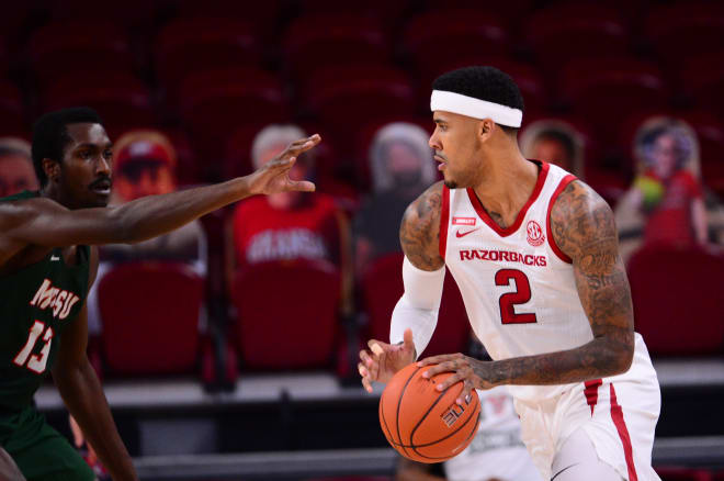 Vance Jackson Jr. was one of eight Razorbacks who scored in double figures against Mississippi Valley State.