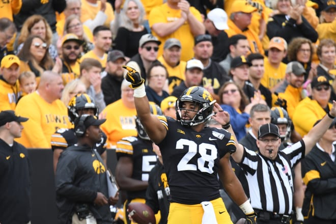 Iowa running back Toren Young is forgoing his final year of eligibility.