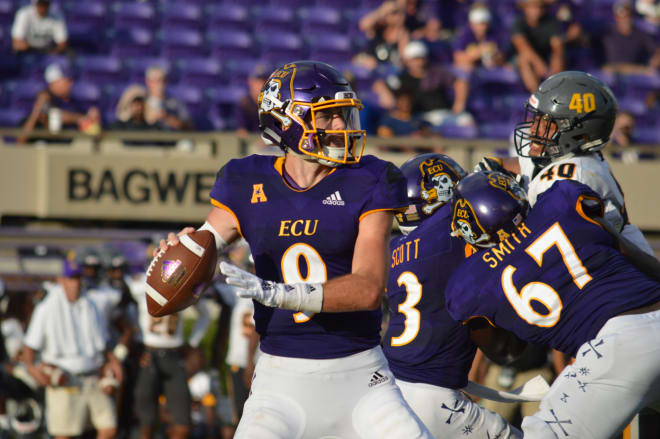 Raleigh sophomore quarterback Reid Herring and ECU look to snap back when they take on UNC this Saturday at 3:30.