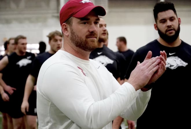 Arkansas tight ends coach Jon Cooper.