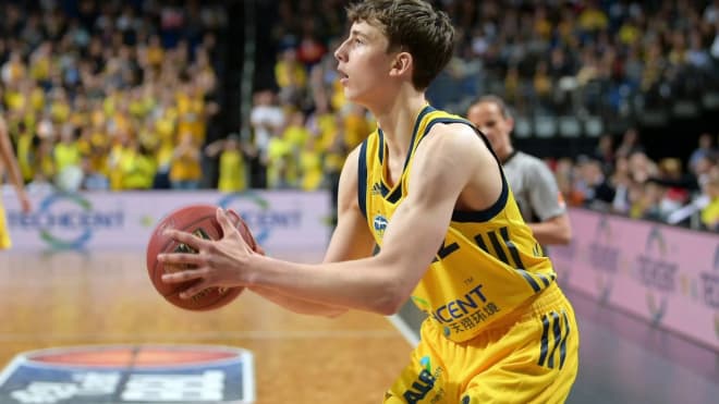 Michigan wing Franz Wagner has earned praise for his play on both ends of the floor in early practices.