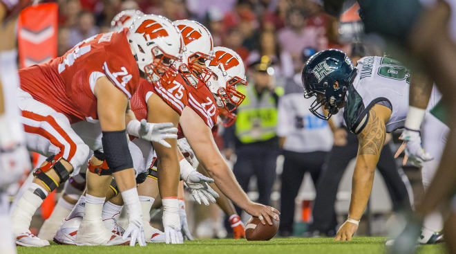 Wisconsin's young linemen are hoping to grow into a young core the team can rely on.