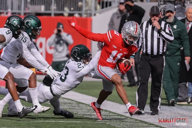 Jaxon Smith-Njigba will lead the way for Ohio State's wide receiver room in 2022. 