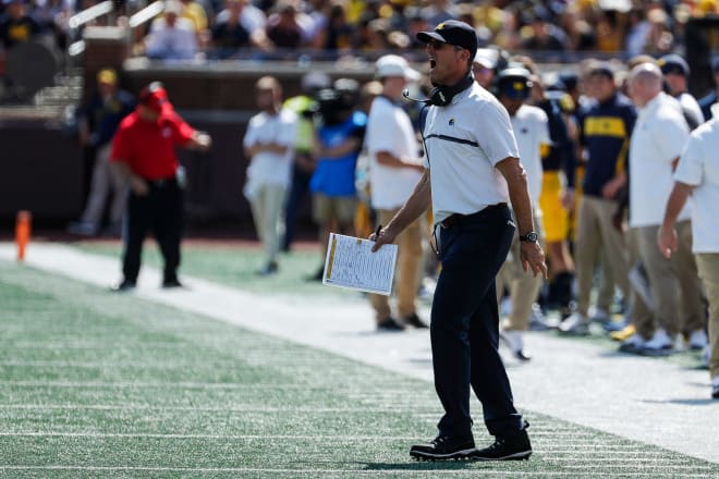 Michigan Wolverines head coach Jim Harbaugh