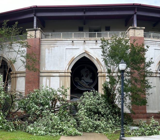 The entrance to Howser from behind home plate