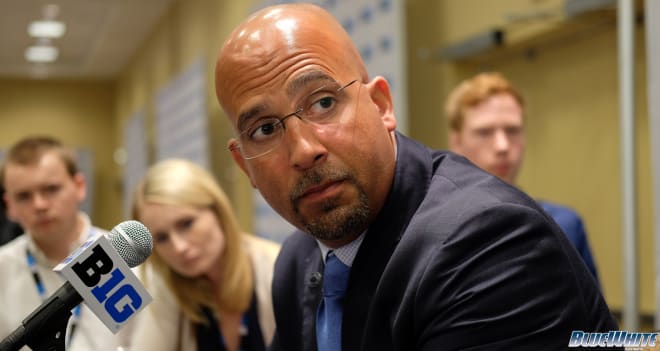 Penn State Nittany Lions football coach James Franklin is seen in a file photo at a previous Big Ten Media Day. BWI photo