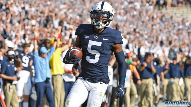 Penn State Nittany Lion wide receiver Jahan Dotson ranks highly in the Big Ten according to Pro Football Focus. 
