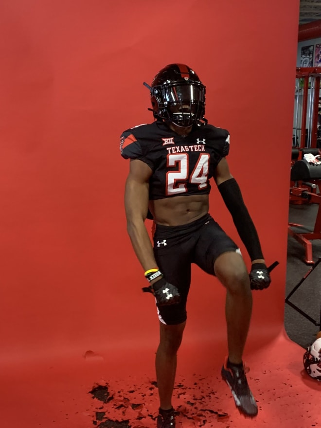 Burleson Centennial ATH Chapman Lewis on his unofficial visit to Texas Tech