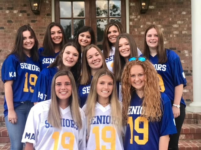My daughter Campbell (top left) and some of her friends pose for a photo on Wednesday before starting their senior years at Oxford High School.
