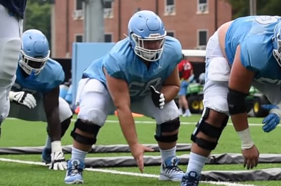 Brian Anderson went from playing 27 snaps last season to being the leader to start at center when the Tar Heels open play in three weeks.