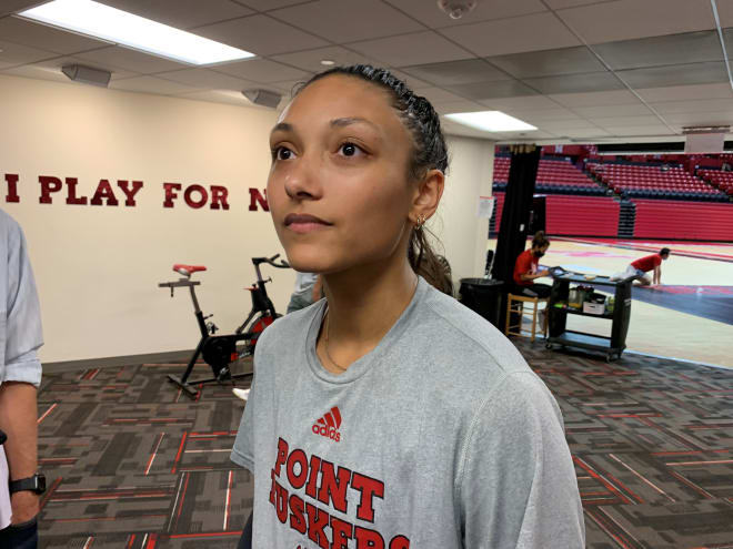 Nebraska volleyball defensive specialist Kenzie Knuckles