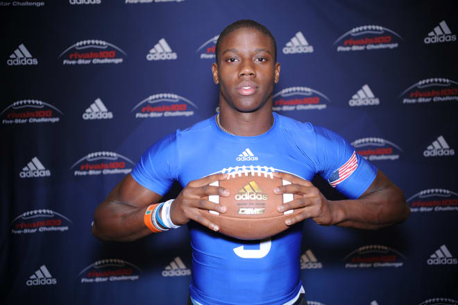 Four-star WR Kevin Austin was one of several Notre Dame targets at the Rivals Five-Star Challenge 