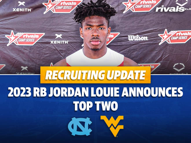 North Carolina and West Virginia are the contenders for 2023 RB Jordan Louie