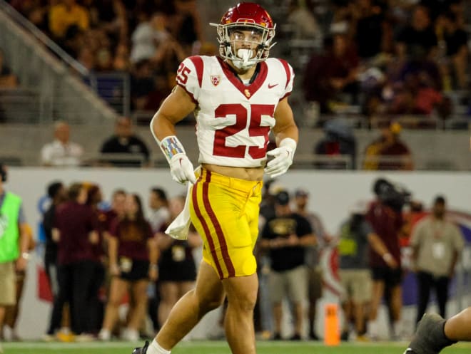 USC transfer inside linebacker Tackett Curtis. 