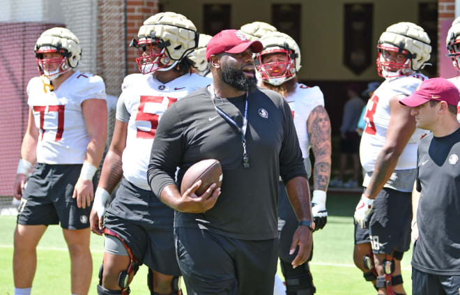 FSU's Erving entrenched on O-line