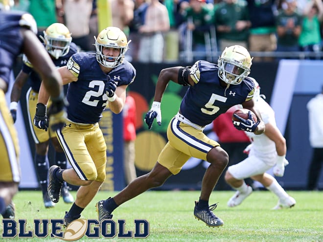 Notre Dame Fighting Irish football junior cornerback Cam Hart