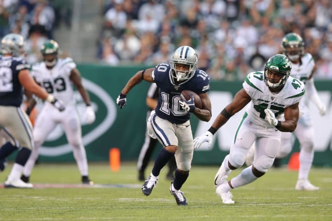 Former West Virginia Mountaineers wide receiver Tavon Austin led the Cowboys in receiving against the Jets.