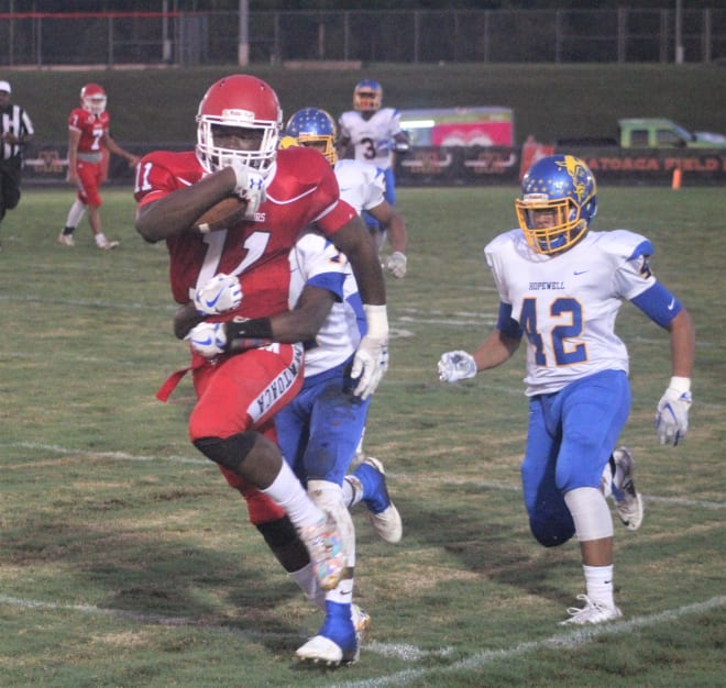 Matoaca High wide receiver Jacob Coleman committed to East Carolina Friday night.