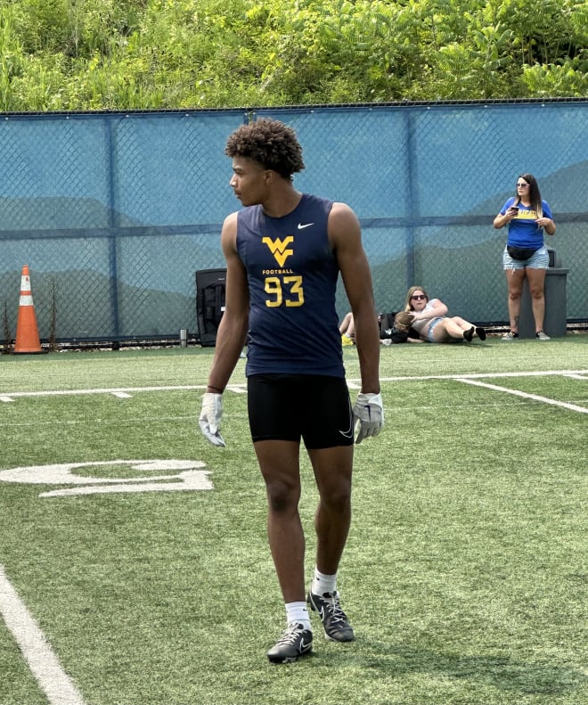 Hampton looked the part at the West Virginia Mountaineers football camp.