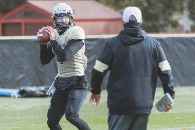 Colorado senior quarterback Sam Noyer, who was announced as the team's starter on Friday morning